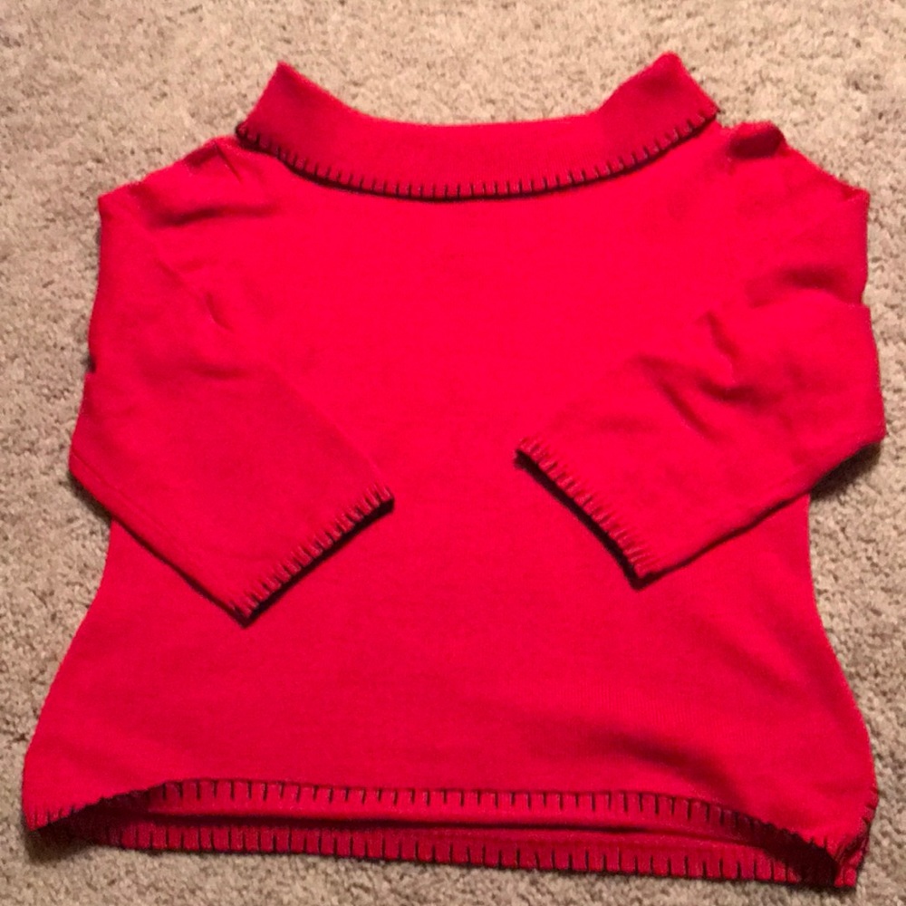 ⭐️NWOT! Rafaella Red and Black Boat Neck Size M